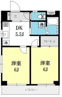 ヒルサイドテラス武蔵野台【1階】の間取り