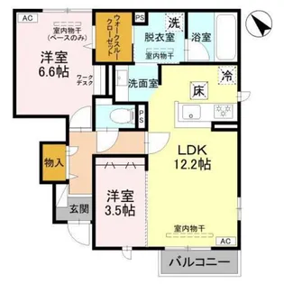 グランクレール【1階】の間取り