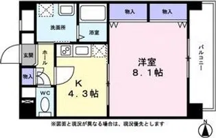 メゾン ドゥ 城北【1階】の間取り