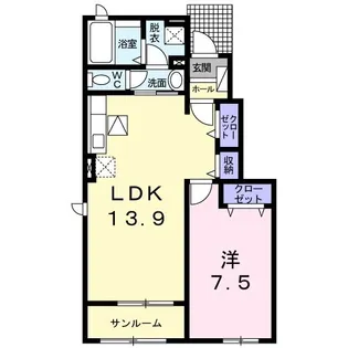 G・セレッソ III【1階】の間取り