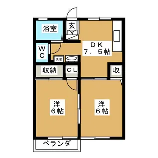 サンリッツハイム【2階】の間取り
