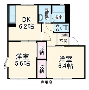 エクセルガーデン大宮C【1階】の間取り