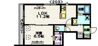 NEW RIVER【2階】の間取り