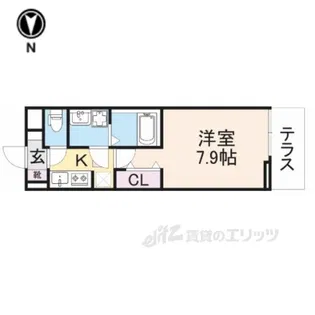 ミニョンフルール【2階】の間取り
