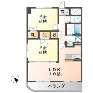 ジョイフル・ビレッジ【2階】の間取り