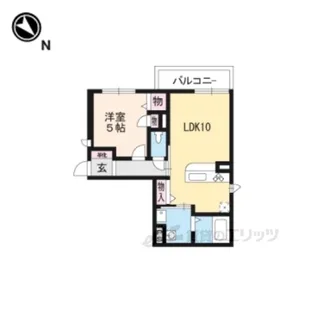 サンセール浜大津【1階】の間取り