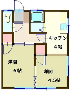 幸洋荘【2階】の間取り