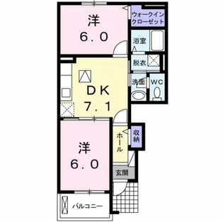 パルティーレ【1階】の間取り