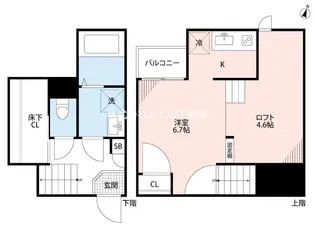 ADC新外クルーク【1階】の間取り
