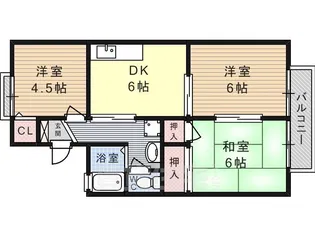 グレースハイムB棟【2階】の間取り