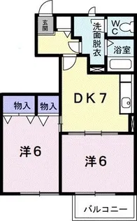 クレールC【1階】の間取り