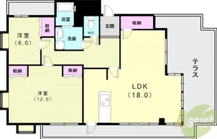 ナビオ神戸【5階】の間取り