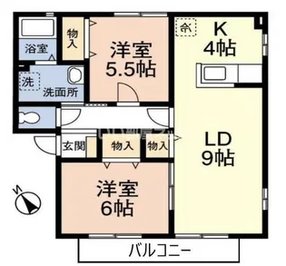 ベルウッド五番館I棟【2階】の間取り