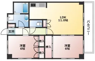 楽々園Nビル【4階】の間取り