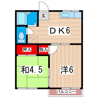 シェイルメゾンA【2階】の間取り