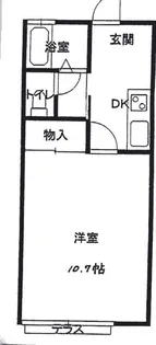 岩手県盛岡市八幡町【アパート】の間取り