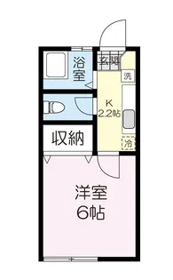 コーポ渡辺【1階】の間取り