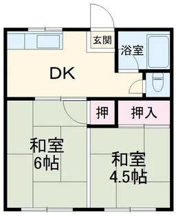 青葉ハイツ【1階】の間取り