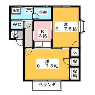 ピカデリーヒルズC【1階】の間取り