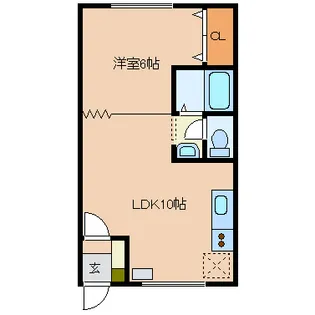 サンライフ錦町I【2階】の間取り