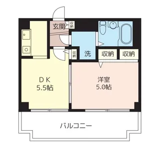 ファミール中幸(なかこう)【3階】の間取り