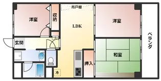 パラツィーナセシリア豊中【3階】の間取り