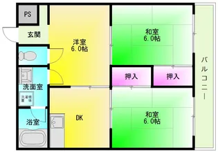 三上マンション【3階】の間取り
