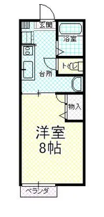 カサデ新田【1階】の間取り
