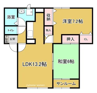 ザ・ビレッジ大野壱番館【2階】の間取り
