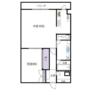 allemande【3階】の間取り