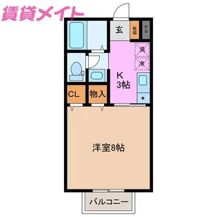 セジュールひろ【1階】の間取り