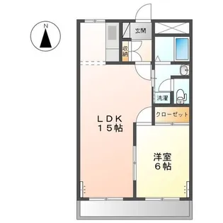 岡山県岡山市北区田中【マンション】の間取り