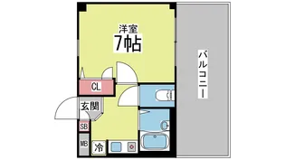 グレースハイツ六甲【4階】の間取り