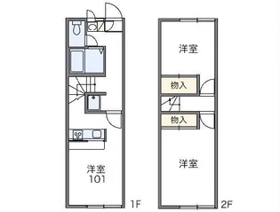レオパレス大樹寺【1階】の間取り