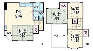神奈川県横浜市金沢区六浦南5【一戸建】の間取り