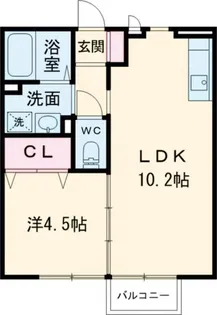 シャトー・カーム B棟【2階】の間取り