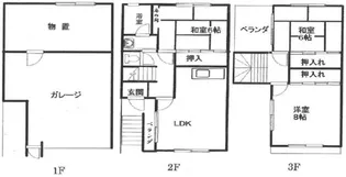 兵庫県姫路市辻井7【一戸建】の間取り