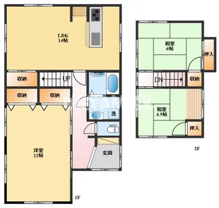 長崎県諫早市多良見町市布【一戸建】の間取り