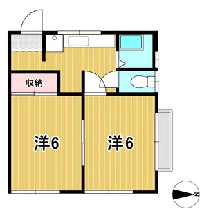 高橋アパート【2階】の間取り