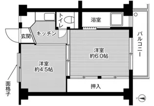 ビレッジハウス一宮2号棟【1階】の間取り