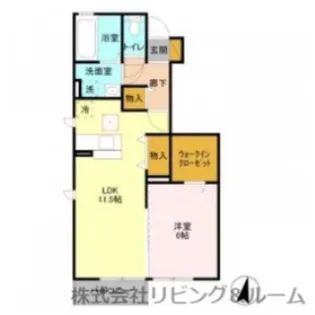 茨城県潮来市延方西【アパート】の間取り