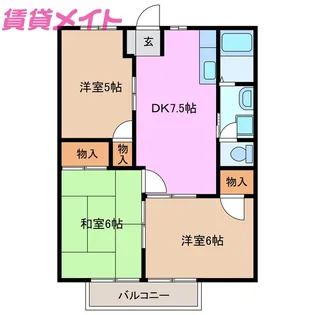 インパルス南台【2階】の間取り