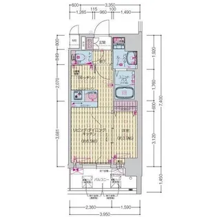プレサンス岐阜ゼクシス【5階】の間取り