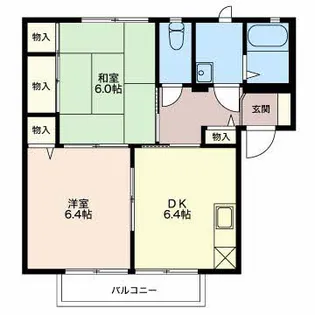 プレヴ・ナンス A【2階】の間取り