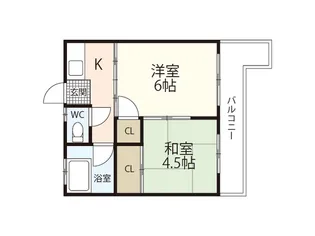 藤井ビル【4階】の間取り