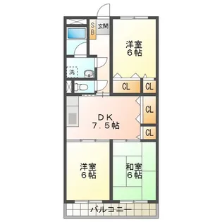 LA VIE EN AI【4階】の間取り