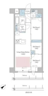 アーバネックス早稲田【8階】の間取り