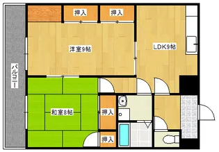 西田産業第6ビル【4階】の間取り