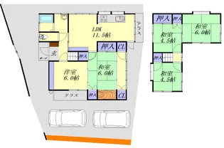 広島県呉市弥生町【一戸建】の間取り
