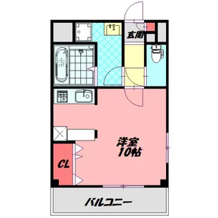 ヴィルフランシュ【4階】の間取り